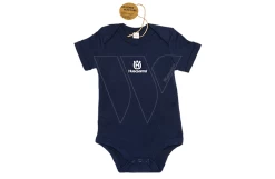 Husqvarna Baby Rompertje Blauw Met Logo